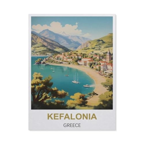 1000-Stück Puzzle Für Erwachsene Und Kinder-Holz Puzzle，Kefalonia, Griechenland，Familie Interaktive Spiele Große Ferien Freizeit（75x50cm）-DH89 von YYHMKBYY