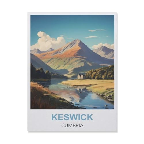 1000-Stück Puzzle Für Erwachsene Und Kinder-Holz Puzzle，Keswick Cumbria，Familie Interaktive Spiele Große Ferien Freizeit（75x50cm）-EQ48 von YYHMKBYY
