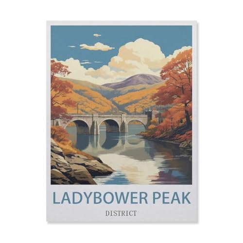 1000-Stück Puzzle Für Erwachsene Und Kinder-Holz Puzzle，Ladybower, Peaks District, England, Berg，Familie Interaktive Spiele Große Ferien Freizeit（75x50cm）-DV9 von YYHMKBYY