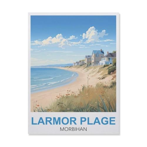 1000-Stück Puzzle Für Erwachsene Und Kinder-Holz Puzzle，Larmor Plage Morbihan，Familie Interaktive Spiele Große Ferien Freizeit（75x50cm）-GN51 von YYHMKBYY