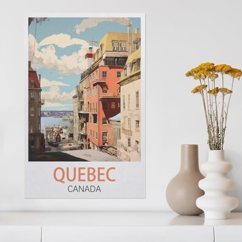 1000-Stück Puzzle Für Erwachsene Und Kinder-Holz Puzzle，Quebec Kanada，Familie Interaktive Spiele Große Ferien Freizeit（75x50cm）-AA4 von YYHMKBYY