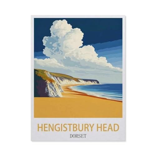 1000-Stück Puzzle Für Erwachsene Und Kinder-Papier Puzzle，Hengistbury Head Dorset England，Familie Interaktive Spiele Große Ferien Freizeit（50x70cm）-FA64 von YYHMKBYY