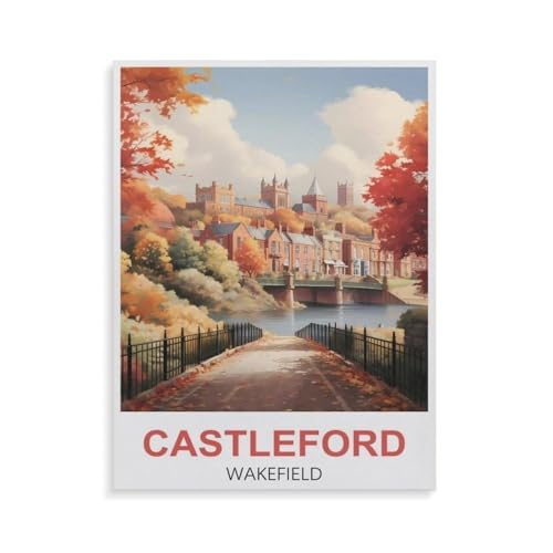 1000 Teile，Castleford Wakefield，Jigsaw Fun Game Spielzeug Lernspielzeug Für Erwachsene（75x50cm）-GU46 von YYHMKBYY