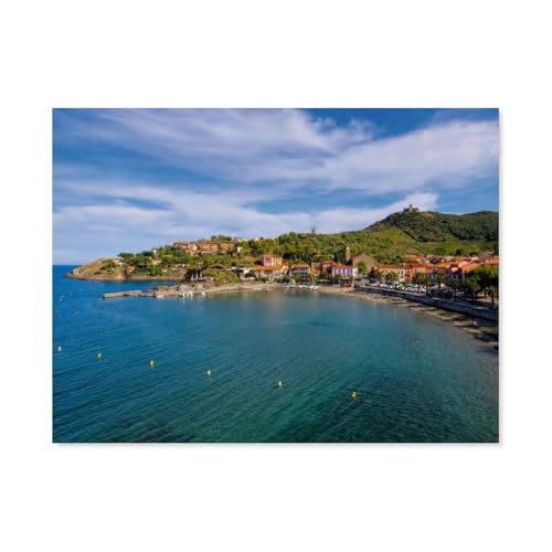 1000 Teile，Collioure - Perle der Cote Vermeille，Jigsaw Fun Game Spielzeug Lernspielzeug Für Erwachsene（38x26cm）-AZ55 von YYHMKBYY
