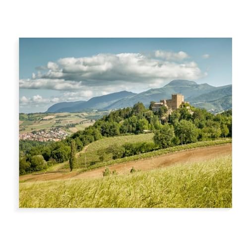 1000 Teile，Eine kleine Burg in den Marken，Jigsaw Fun Game Spielzeug Lernspielzeug Für Erwachsene（75x50cm）-AX45 von YYHMKBYY