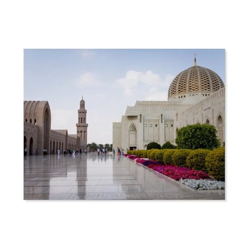 1000 Teile，Große Sultan-Qabus-Moschee，Jigsaw Fun Game Spielzeug Lernspielzeug Für Erwachsene（38x26cm）-AY50 von YYHMKBYY