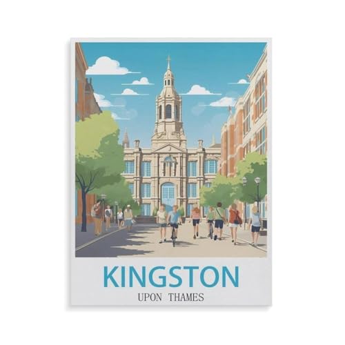 1000 Teile，Kingston Upon Thames，Jigsaw Fun Game Spielzeug Lernspielzeug Für Erwachsene（38x26cm）-GT62 von YYHMKBYY