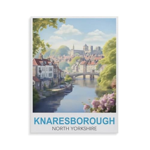 1000 Teile，Knaresborough North Yorkshire，Jigsaw Fun Game Spielzeug Lernspielzeug Für Erwachsene（38x26cm）-GU67 von YYHMKBYY