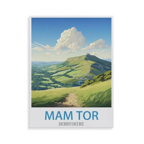 1000 Teile，Mam Tor Derbyshire，Jigsaw Fun Game Spielzeug Lernspielzeug Für Erwachsene（38x26cm）-GS99 von YYHMKBYY
