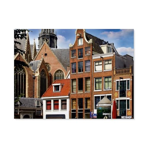1000 Teile，One Day Amsterdam，Jigsaw Fun Game Spielzeug Lernspielzeug Für Erwachsene（38x26cm）-AY92 von YYHMKBYY