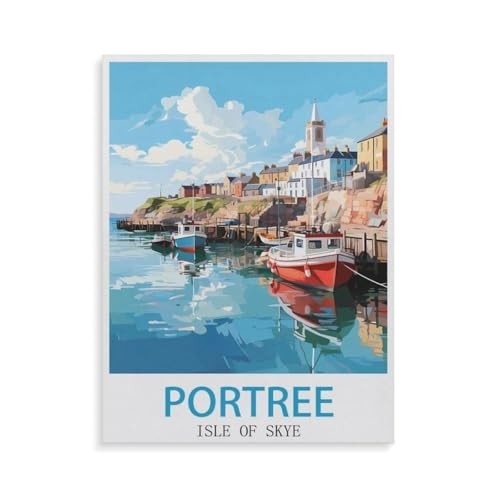 1000 Teile，Portree Isle of Skye，Jigsaw Fun Game Spielzeug Lernspielzeug Für Erwachsene（38x26cm）-GQ89 von YYHMKBYY
