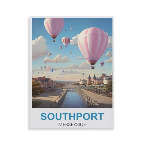 1000 Teile，Southport Merseyside，Jigsaw Fun Game Spielzeug Lernspielzeug Für Erwachsene（50x70cm）-GR73 von YYHMKBYY