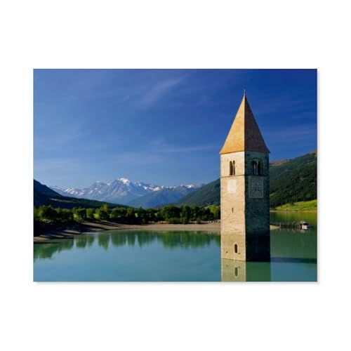 1000 Teile，Vinschgau - Die Sonnenseite Südtirols，Jigsaw Fun Game Spielzeug Lernspielzeug Für Erwachsene（38x26cm）-AZ76 von YYHMKBYY