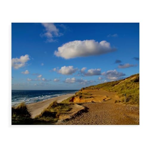 1000 Teile，Wanderweg am roten Kliff，Jigsaw Fun Game Spielzeug Lernspielzeug Für Erwachsene（38x26cm）-AW19 von YYHMKBYY