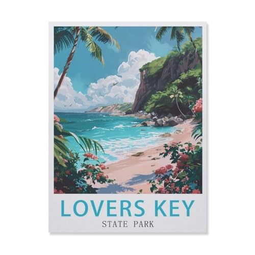 1000 Teile Puzzle, Holzpuzzle für Erwachsene, Lovers Key State Park, lässiges Spielzeug für Erwachsene und Jugendliche sehr schwierig (75 x 50 cm) -DQ20 von YYHMKBYY