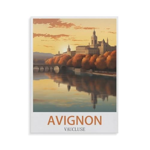 1000 Teile Puzzle，Avignon Vaucluse，Für Kinder Und Erwachsene Holz Personalisiertes Puzzle-Spaß-Spiel（75x50cm）-GQ30 von YYHMKBYY