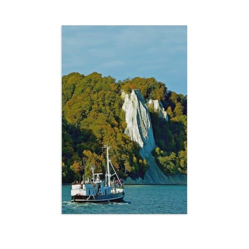 1000 Teile Puzzle，Bootsausflug zum Kreidefelsen，Für Kinder Und Erwachsene Papier Personalisiertes Puzzle-Spaß-Spiel（38x26cm）-AV60 von YYHMKBYY