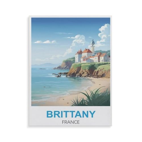 1000 Teile Puzzle，Bretagne Frankreich，Für Kinder Und Erwachsene Papier Personalisiertes Puzzle-Spaß-Spiel（38x26cm）-GQ72 von YYHMKBYY