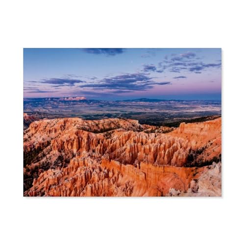 1000 Teile Puzzle，Bryce Canyon NP，Für Kinder Und Erwachsene Holz Personalisiertes Puzzle-Spaß-Spiel（75x50cm）-BA43 von YYHMKBYY