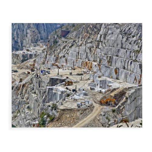 1000 Teile Puzzle，Carrara Abbauterrasse，Für Kinder Und Erwachsene Holz Personalisiertes Puzzle-Spaß-Spiel（75x50cm）-AW44 von YYHMKBYY