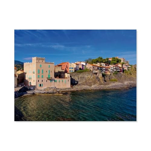 1000 Teile Puzzle，Collioure - Perle der Cote Vermeille，Für Kinder Und Erwachsene Papier Personalisiertes Puzzle-Spaß-Spiel（38x26cm）-AZ59 von YYHMKBYY