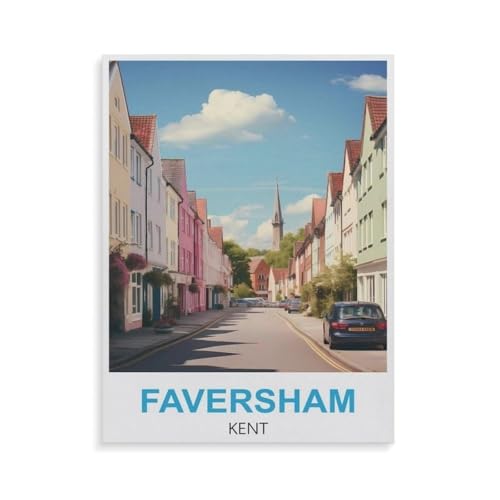 1000 Teile Puzzle，Faversham Kent，Für Kinder Und Erwachsene Holz Personalisiertes Puzzle-Spaß-Spiel（75x50cm）-GU50 von YYHMKBYY