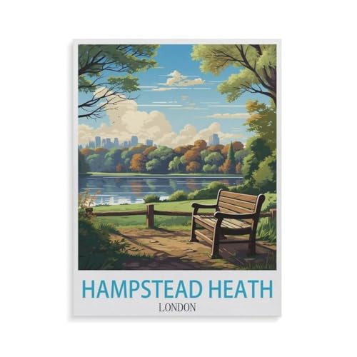 1000 Teile Puzzle，Hampstead Heath London，Für Kinder Und Erwachsene Papier Personalisiertes Puzzle-Spaß-Spiel（38x26cm）-GW18 von YYHMKBYY