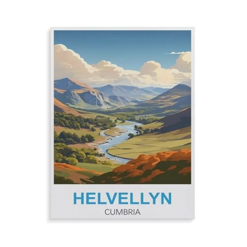 1000 Teile Puzzle，Helvellyn Cumbria，Für Kinder Und Erwachsene Papier Personalisiertes Puzzle-Spaß-Spiel（38x26cm）-GV34 von YYHMKBYY