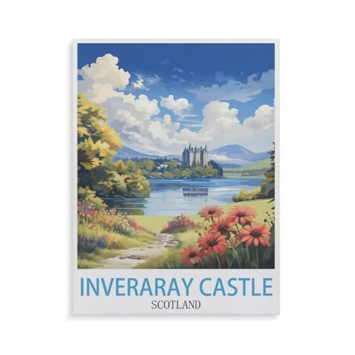 1000 Teile Puzzle，Inveraray Castle Schottland，Für Kinder Und Erwachsene Holz Personalisiertes Puzzle-Spaß-Spiel（75x50cm）-GU8 von YYHMKBYY
