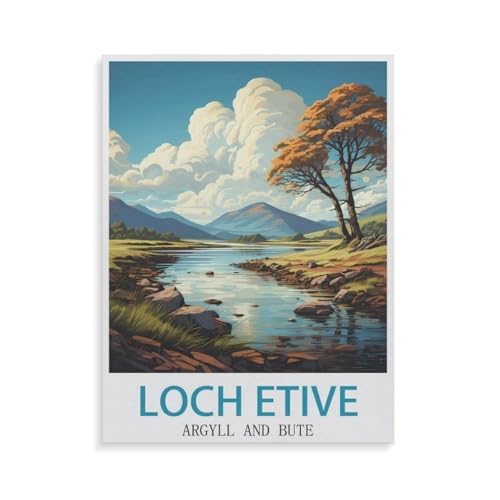 1000 Teile Puzzle，Loch Etive Argyll und Bute，Für Kinder Und Erwachsene Papier Personalisiertes Puzzle-Spaß-Spiel（38x26cm）-GT3 von YYHMKBYY