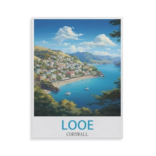 1000 Teile Puzzle，Looe Cornwall，Für Kinder Und Erwachsene Papier Personalisiertes Puzzle-Spaß-Spiel（38x26cm）-GR14 von YYHMKBYY
