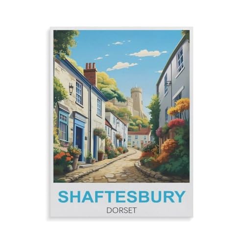 1000 Teile Puzzle，Shaftesbury Dorset，Für Kinder Und Erwachsene Holz Personalisiertes Puzzle-Spaß-Spiel（75x50cm）-GR98 von YYHMKBYY