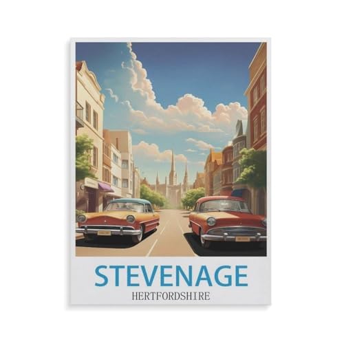 1000 Teile Puzzle，Stevenage Hertfordshire，Für Kinder Und Erwachsene Papier Personalisiertes Puzzle-Spaß-Spiel（38x26cm）-GV55 von YYHMKBYY