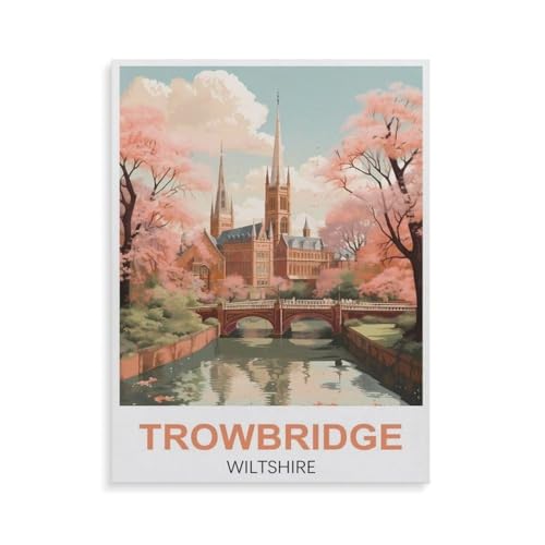 1000 Teile Puzzle，Trowbridge Wiltshire，Für Kinder Und Erwachsene Papier Personalisiertes Puzzle-Spaß-Spiel（38x26cm）-GU92 von YYHMKBYY