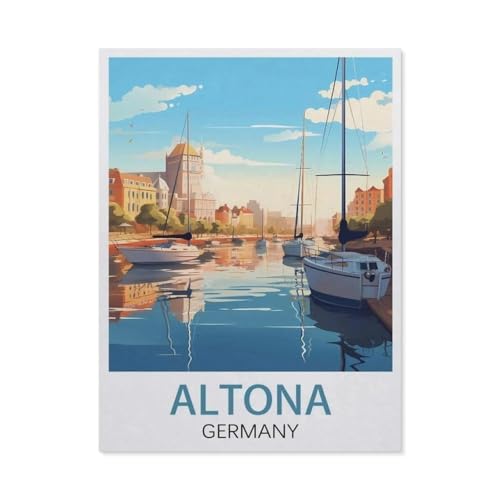 1000 Teile Puzzle Für Erwachsene Und Kinder，Altona Deutschland，Stressabbau Herausforderung Bodenpuzzle DIY Home Wanddekoration（38x26cm）-EU23 von YYHMKBYY