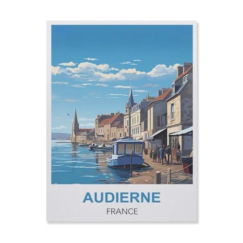 1000 Teile Puzzle Für Erwachsene Und Kinder，Audierne Frankreich，Stressabbau Herausforderung Bodenpuzzle DIY Home Wanddekoration（75x50cm）-ER31 von YYHMKBYY