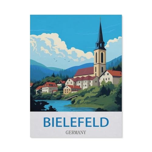 1000 Teile Puzzle Für Erwachsene Und Kinder，Bielefeld, Deutschland，Stressabbau Herausforderung Bodenpuzzle DIY Home Wanddekoration（38x26cm）-DY87 von YYHMKBYY