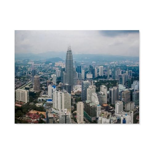 1000 Teile Puzzle Für Erwachsene Und Kinder，Blick über Kuala Lumpur，Stressabbau Herausforderung Bodenpuzzle DIY Home Wanddekoration（50x70cm）-AT84 von YYHMKBYY