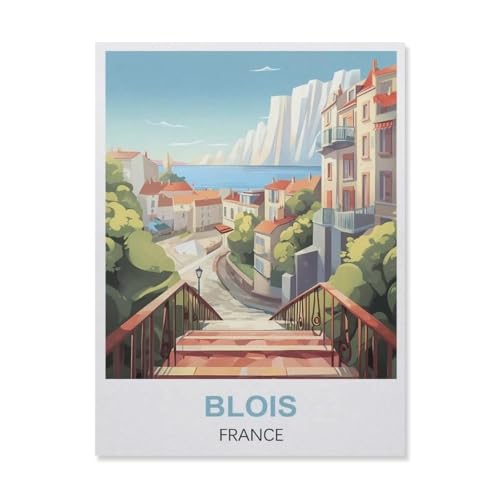 1000 Teile Puzzle Für Erwachsene Und Kinder，Blois Frankreich，Stressabbau Herausforderung Bodenpuzzle DIY Home Wanddekoration（38x26cm）-ES4 von YYHMKBYY