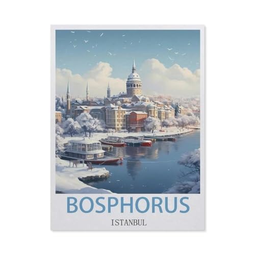 1000 Teile Puzzle Für Erwachsene Und Kinder，Bosporus, Istanbul，Stressabbau Herausforderung Bodenpuzzle DIY Home Wanddekoration（38x26cm）-DJ48 von YYHMKBYY