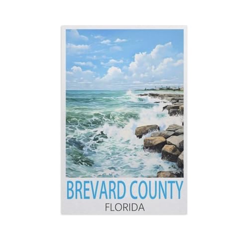 1000 Teile Puzzle Für Erwachsene Und Kinder，Brevard County Florida，Stressabbau Herausforderung Bodenpuzzle DIY Home Wanddekoration（38x26cm）-FR62 von YYHMKBYY
