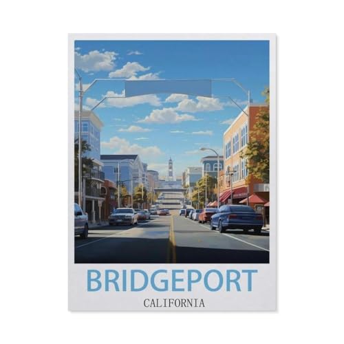1000 Teile Puzzle Für Erwachsene Und Kinder，Bridgeport, Kalifornien，Stressabbau Herausforderung Bodenpuzzle DIY Home Wanddekoration（38x26cm）-DL67 von YYHMKBYY