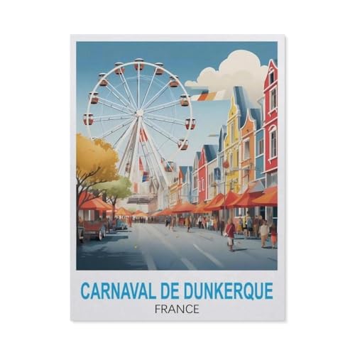 1000 Teile Puzzle Für Erwachsene Und Kinder，Carnaval De Dunkerque Frankreich，Stressabbau Herausforderung Bodenpuzzle DIY Home Wanddekoration（50x70cm）-GP80 von YYHMKBYY