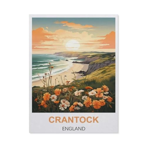 1000 Teile Puzzle Für Erwachsene Und Kinder，Crantock, England，Stressabbau Herausforderung Bodenpuzzle DIY Home Wanddekoration（38x26cm）-DI75 von YYHMKBYY