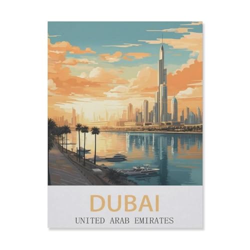 1000 Teile Puzzle Für Erwachsene Und Kinder，Dubai, Vereinigte Arabische Emirate，Stressabbau Herausforderung Bodenpuzzle DIY Home Wanddekoration（38x26cm）-EG83 von YYHMKBYY