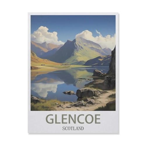 1000 Teile Puzzle Für Erwachsene Und Kinder，Glencoe Schottland，Stressabbau Herausforderung Bodenpuzzle DIY Home Wanddekoration（50x70cm）-FI80 von YYHMKBYY
