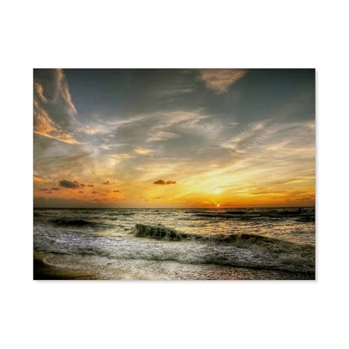 1000 Teile Puzzle Für Erwachsene Und Kinder，Henne Strand - D盲nemark，Stressabbau Herausforderung Bodenpuzzle DIY Home Wanddekoration（50x70cm）-AP46 von YYHMKBYY