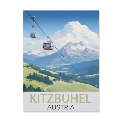 1000 Teile Puzzle Für Erwachsene Und Kinder，Kitzbühel, Österreich，Stressabbau Herausforderung Bodenpuzzle DIY Home Wanddekoration（50x70cm）-FL2 von YYHMKBYY