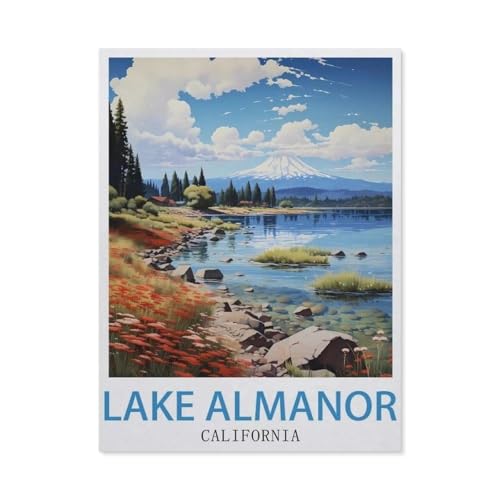 1000 Teile Puzzle Für Erwachsene Und Kinder，Lake Almanor Kalifornien，Stressabbau Herausforderung Bodenpuzzle DIY Home Wanddekoration（50x70cm）-EX9 von YYHMKBYY