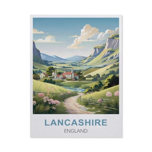 1000 Teile Puzzle Für Erwachsene Und Kinder，Lancashire, England，Stressabbau Herausforderung Bodenpuzzle DIY Home Wanddekoration（38x26cm）-DH26 von YYHMKBYY